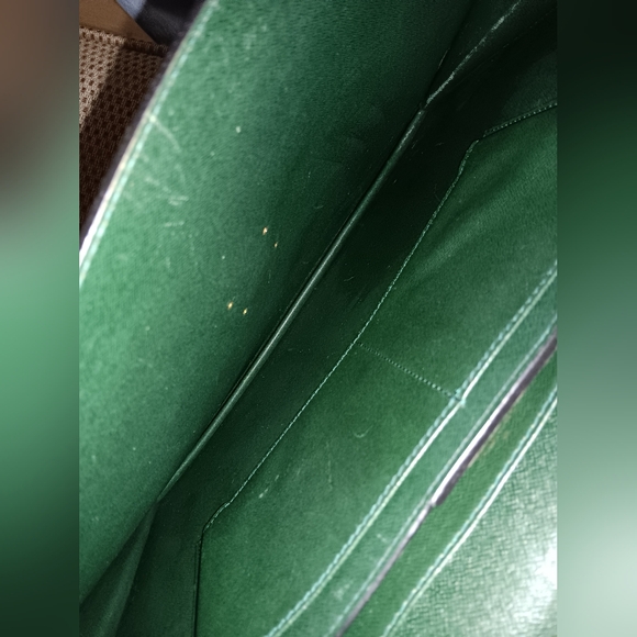 Louis Vuitton green Taiga briefcase with key - Picture 6 of 8
